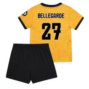 Echipament fotbal Wolves Jean-Ricner Bellegarde #27 Tricou Acasa 2025-26 pentru copii tricou și pantaloni