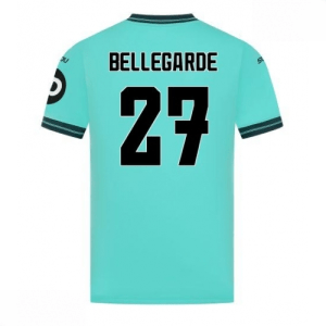 Echipament fotbal Wolves Jean-Ricner Bellegarde #27 Tricou Deplasare 2025-26 pentru bărbați