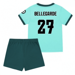 Echipament fotbal Wolves Jean-Ricner Bellegarde #27 Tricou Deplasare 2025-26 pentru copii tricou și pantaloni
