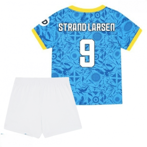 Echipament fotbal Wolves Jorgen Strand Larsen #9 Tricou Treilea 2025-26 pentru copii tricou și pantaloni