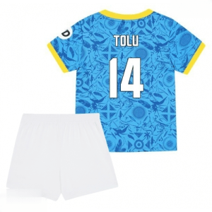 Echipament fotbal Wolves Tolu Arokodare #14 Tricou Treilea 2025-26 pentru copii tricou și pantaloni