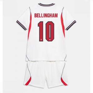 Echipament fotbal Anglia Jude Bellingham #10 Tricou Acasa Mondial 2026 pentru copii şi pantaloni