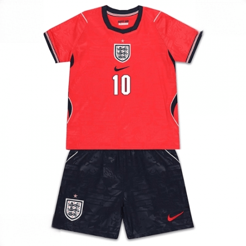 Echipament fotbal Anglia Jude Bellingham #10 Tricou Deplasare Mondial 2026 pentru copii şi pantaloni 2 Echipament fotbal Anglia Jude Bellingham #10 Tricou Deplasare Mondial 2026 pentru copii şi pantaloni - imagine 2