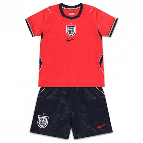 Echipament fotbal Anglia Tricou Deplasare Mondial 2026 pentru copii şi pantaloni 1 Echipament fotbal Anglia Tricou Deplasare Mondial 2026 pentru copii şi pantaloni