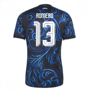 Echipament fotbal Argentina Cristian Romero #13 Tricou Deplasare Mondial 2026 maneca scurta