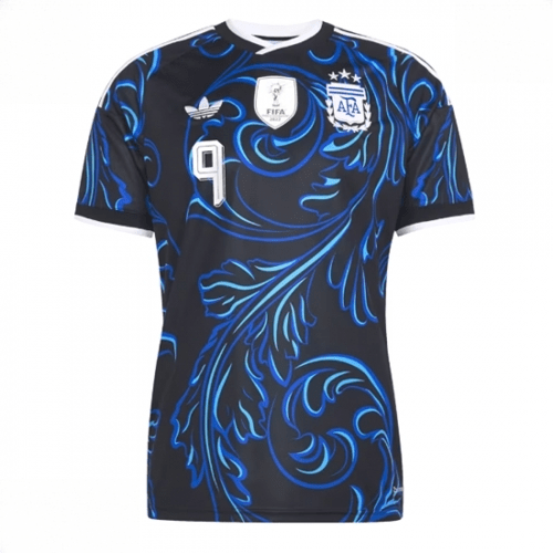 Echipament fotbal Argentina Julian Alvarez #9 Tricou Deplasare Mondial 2026 maneca scurta 2 Echipament fotbal Argentina Julian Alvarez #9 Tricou Deplasare Mondial 2026 maneca scurta - imagine 2