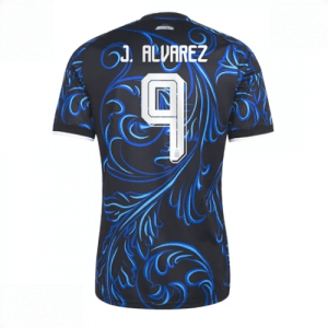 Echipament fotbal Argentina Julian Alvarez #9 Tricou Deplasare Mondial 2026 maneca scurta