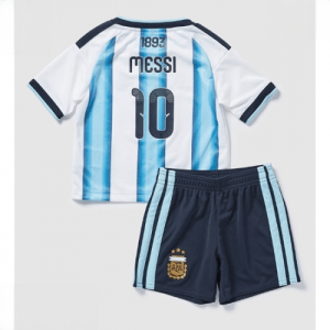 Echipament fotbal Argentina Lionel Messi #10 Tricou Acasa Mondial 2026 pentru copii şi pantaloni
