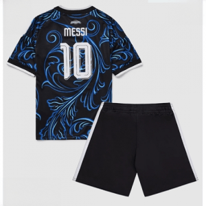 Echipament fotbal Argentina Lionel Messi #10 Tricou Deplasare Mondial 2026 pentru copii şi pantaloni