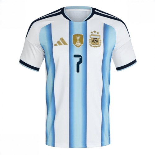 Echipament fotbal Argentina Rodrigo De Paul #7 Tricou Acasa Mondial 2026 maneca scurta 2 Echipament fotbal Argentina Rodrigo De Paul #7 Tricou Acasa Mondial 2026 maneca scurta - imagine 2