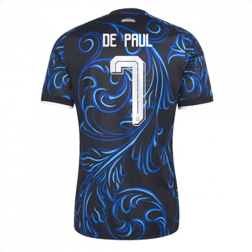 Echipament fotbal Argentina Rodrigo De Paul #7 Tricou Deplasare Mondial 2026 maneca scurta 1 Echipament fotbal Argentina Rodrigo De Paul #7 Tricou Deplasare Mondial 2026 maneca scurta