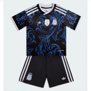 Echipament fotbal Argentina Tricou Deplasare Mondial 2026 pentru copii şi pantaloni