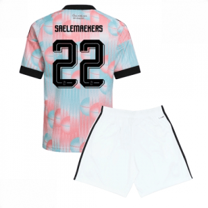 Echipament fotbal Belgia Alexis Saelemaekers #22 Tricou Deplasare Mondial 2026 pentru copii şi pantaloni