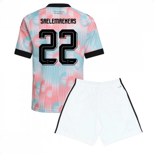 Echipament fotbal Belgia Alexis Saelemaekers #22 Tricou Deplasare Mondial 2026 pentru copii şi pantaloni 1 Echipament fotbal Belgia Alexis Saelemaekers #22 Tricou Deplasare Mondial 2026 pentru copii şi pantaloni