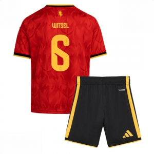 Echipament fotbal Belgia Axel Witsel #6 Tricou Acasa Mondial 2026 pentru copii şi pantaloni