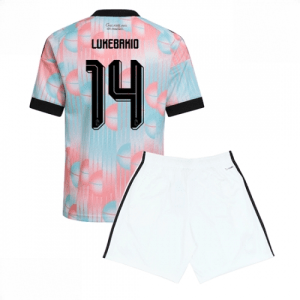 Echipament fotbal Belgia Dodi Lukebakio #14 Tricou Deplasare Mondial 2026 pentru copii şi pantaloni