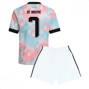 Echipament fotbal Belgia Kevin De Bruyne #7 Tricou Deplasare Mondial 2026 pentru copii şi pantaloni