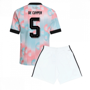 Echipament fotbal Belgia Maxim De Cuyper #5 Tricou Deplasare Mondial 2026 pentru copii şi pantaloni