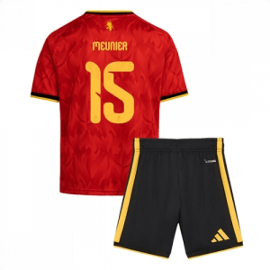 Echipament fotbal Belgia Thomas Meunier #15 Tricou Acasa Mondial 2026 pentru copii şi pantaloni