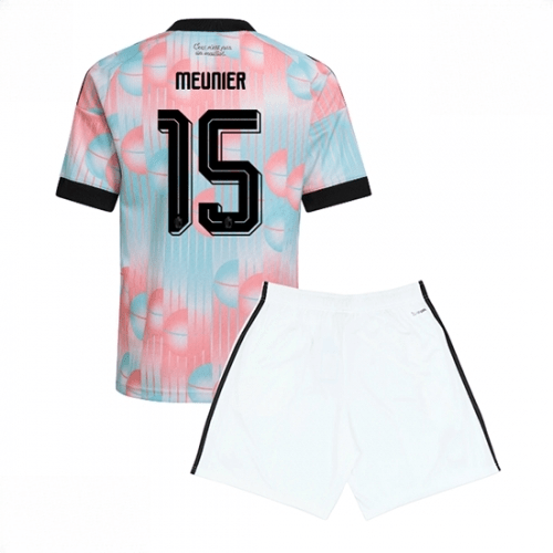 Echipament fotbal Belgia Thomas Meunier #15 Tricou Deplasare Mondial 2026 pentru copii şi pantaloni 1 Echipament fotbal Belgia Thomas Meunier #15 Tricou Deplasare Mondial 2026 pentru copii şi pantaloni
