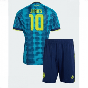 Echipament fotbal Columbia James Rodriguez #10 Tricou Deplasare Mondial 2026 pentru copii şi pantaloni