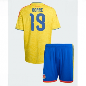 Echipament fotbal Columbia Rafael Santos Borre #19 Tricou Acasa Mondial 2026 pentru copii şi pantaloni