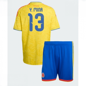 Echipament fotbal Columbia Yerry Mina #13 Tricou Acasa Mondial 2026 pentru copii şi pantaloni
