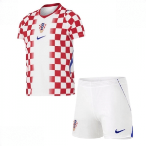 Echipament fotbal Croația Tricou Acasa Mondial 2026 pentru copii şi pantaloni