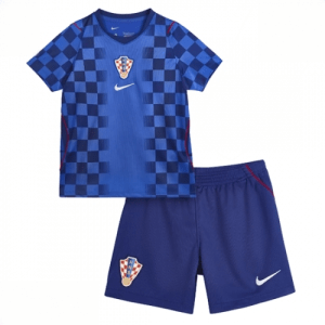 Echipament fotbal Croația Tricou Deplasare Mondial 2026 pentru copii şi pantaloni