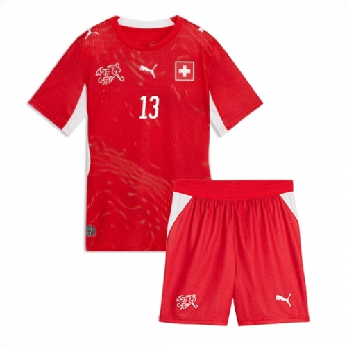 Echipament fotbal Elveția Ricardo Rodriguez #13 Tricou Acasa Mondial 2026 pentru copii şi pantaloni 2 Echipament fotbal Elveția Ricardo Rodriguez #13 Tricou Acasa Mondial 2026 pentru copii şi pantaloni - imagine 2