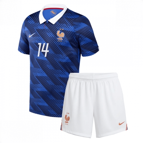 Echipament fotbal Franța Adrien Rabiot #14 Tricou Acasa Mondial 2026 pentru copii şi pantaloni 2 Echipament fotbal Franța Adrien Rabiot #14 Tricou Acasa Mondial 2026 pentru copii şi pantaloni - imagine 2