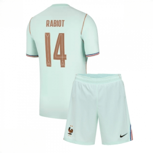 Echipament fotbal Franța Adrien Rabiot #14 Tricou Deplasare Mondial 2026 pentru copii şi pantaloni