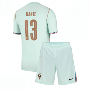 Echipament fotbal Franța Kante #13 Tricou Deplasare Mondial 2026 pentru copii şi pantaloni