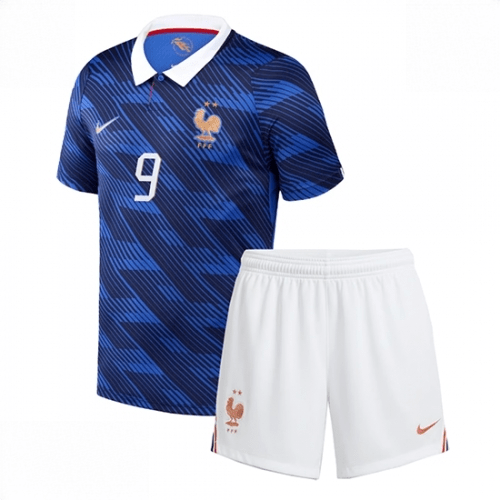 Echipament fotbal Franța Marcus Thuram #9 Tricou Acasa Mondial 2026 pentru copii şi pantaloni 2 Echipament fotbal Franța Marcus Thuram #9 Tricou Acasa Mondial 2026 pentru copii şi pantaloni - imagine 2