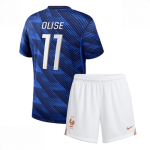 Echipament fotbal Franța Michael Olise #11 Tricou Acasa Mondial 2026 pentru copii şi pantaloni