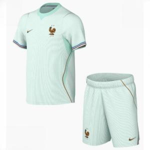 Echipament fotbal Franța Tricou Deplasare Mondial 2026 pentru copii şi pantaloni