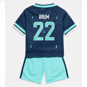 Echipament fotbal Germania David Raum #22 Tricou Deplasare Mondial 2026 pentru copii şi pantaloni