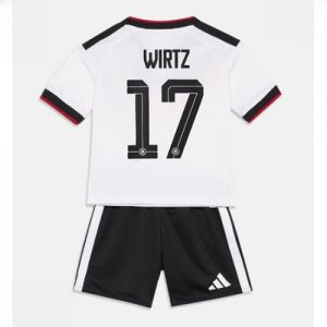 Echipament fotbal Germania Florian Wirtz #17 Tricou Acasa Mondial 2026 pentru copii şi pantaloni