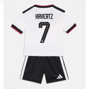 Echipament fotbal Germania Kai Havertz #7 Tricou Acasa Mondial 2026 pentru copii şi pantaloni