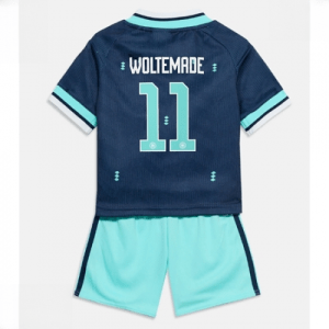 Echipament fotbal Germania Nick Woltemade #11 Tricou Deplasare Mondial 2026 pentru copii şi pantaloni