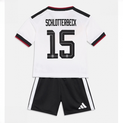 Echipament fotbal Germania Nico Schlotterbeck #15 Tricou Acasa Mondial 2026 pentru copii şi pantaloni 1 Echipament fotbal Germania Nico Schlotterbeck #15 Tricou Acasa Mondial 2026 pentru copii şi pantaloni