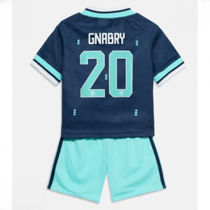 Echipament fotbal Germania Serge Gnabry #20 Tricou Deplasare Mondial 2026 pentru copii şi pantaloni