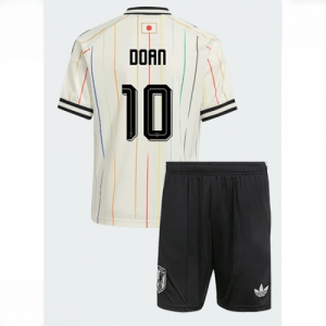 Echipament fotbal Japonia Ritsu Doan #10 Tricou Deplasare Mondial 2026 pentru copii şi pantaloni