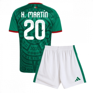 Echipament fotbal Mexic Henry Martin #20 Tricou Acasa Mondial 2026 pentru copii şi pantaloni