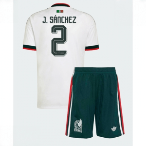Echipament fotbal Mexic Jorge Sanchez #2 Tricou Deplasare Mondial 2026 pentru copii şi pantaloni