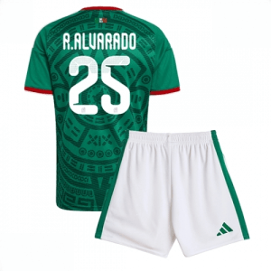 Echipament fotbal Mexic Roberto Alvarado #25 Tricou Acasa Mondial 2026 pentru copii şi pantaloni