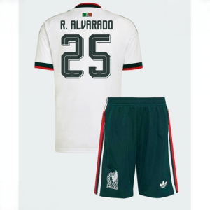 Echipament fotbal Mexic Roberto Alvarado #25 Tricou Deplasare Mondial 2026 pentru copii şi pantaloni