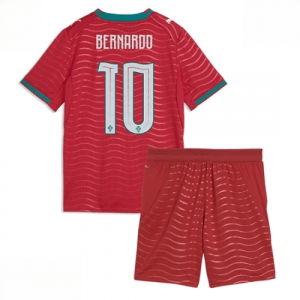 Echipament fotbal Portugalia Bernardo Silva #10 Tricou Acasa Mondial 2026 pentru copii şi pantaloni