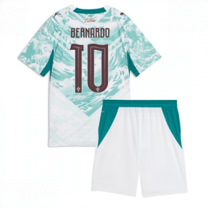 Echipament fotbal Portugalia Bernardo Silva #10 Tricou Deplasare Mondial 2026 pentru copii şi pantaloni