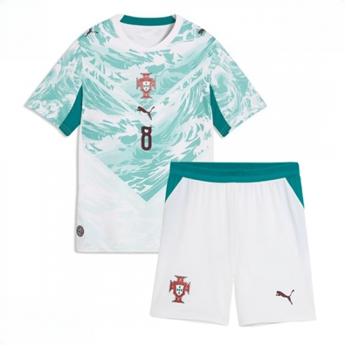 Echipament fotbal Portugalia Bruno Fernandes #8 Tricou Deplasare Mondial 2026 pentru copii şi pantaloni 2 Echipament fotbal Portugalia Bruno Fernandes #8 Tricou Deplasare Mondial 2026 pentru copii şi pantaloni - imagine 2